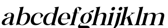 Galgine Italic Font LOWERCASE