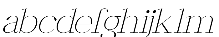 Galiken Italic Font LOWERCASE