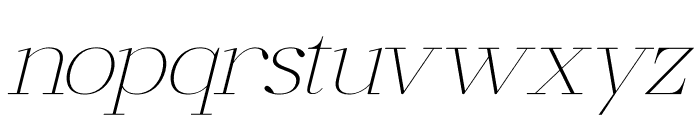 Galiken Italic Font LOWERCASE