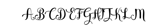 Galina script Font UPPERCASE