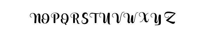 Galista Regular Font UPPERCASE