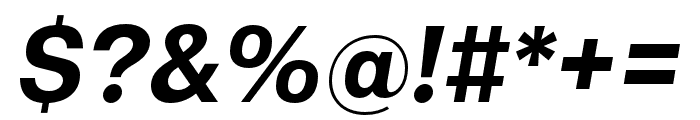 Gallad-BoldItalic Font OTHER CHARS