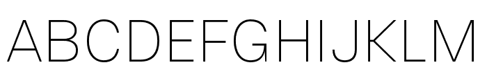 Gallad-Thin Font UPPERCASE