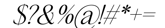 Gallant Italic Font OTHER CHARS