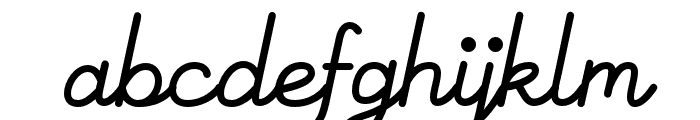 Galleco Script Regular Font LOWERCASE