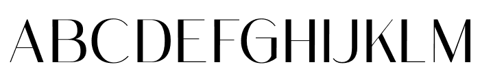 Galleria Regular Font UPPERCASE