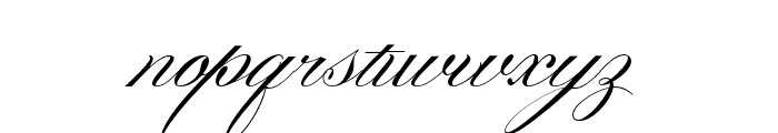 Gallisia Script Font LOWERCASE