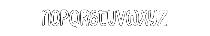 Gallnut Outline Font LOWERCASE