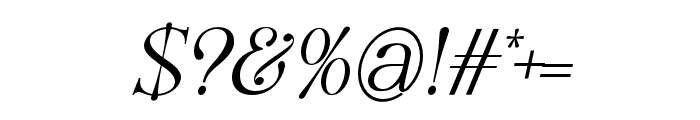 GaloreItalic-Italic Font OTHER CHARS