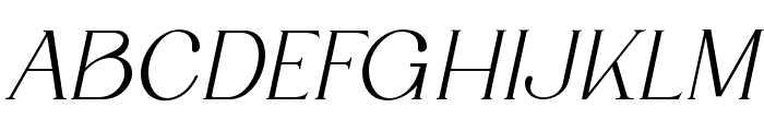 GaloreItalic-Italic Font UPPERCASE