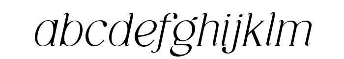 GaloreItalic-Italic Font LOWERCASE