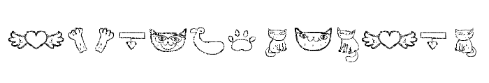 GalponSpring-Cats Font LOWERCASE