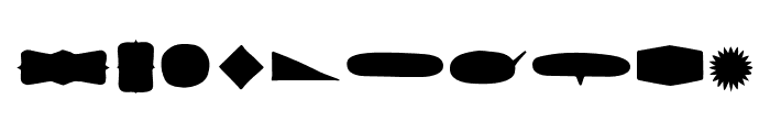 GalponSpring-Shape Font OTHER CHARS
