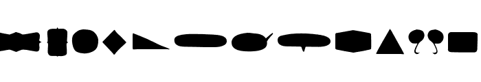 GalponSpring-Shape Font LOWERCASE