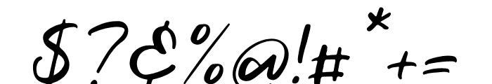 Galthome Italic Font OTHER CHARS