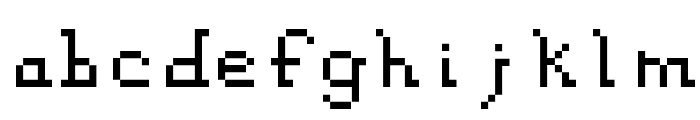 Gamer Bit Regular Font LOWERCASE