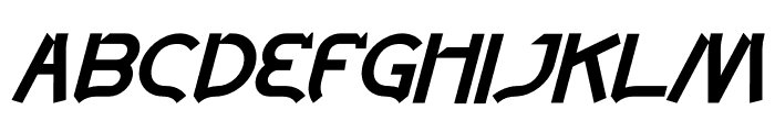 Gamers Italic Font UPPERCASE