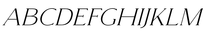 Gamour Italic Font LOWERCASE