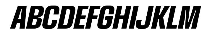 Gampange Extra Bold Italic Font UPPERCASE