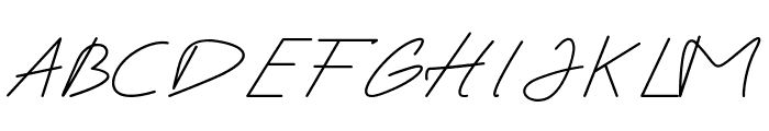 Gandhewa Signature Font UPPERCASE