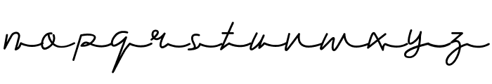 Gandhewa Signature Font LOWERCASE