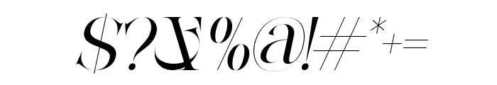 Ganer-Italic Font OTHER CHARS