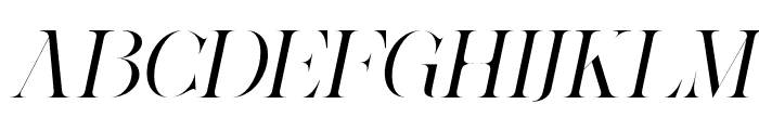 Ganer-Italic Font UPPERCASE