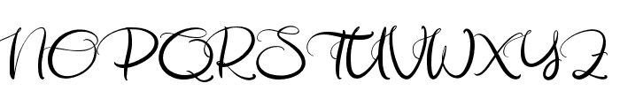 Ganerha Authentic Font UPPERCASE