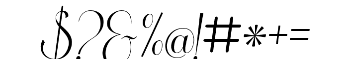 Gangfield-Italic Font OTHER CHARS