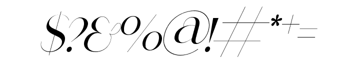 Gangitem-Italic Font OTHER CHARS