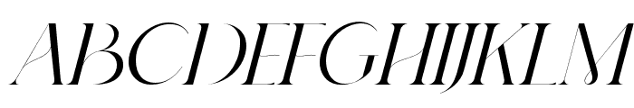 Gangitem-Italic Font UPPERCASE
