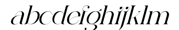 Gangitem-Italic Font LOWERCASE