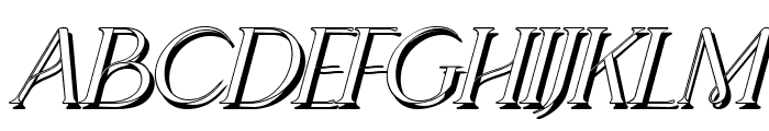 Gangitem Shadow Italic Font UPPERCASE