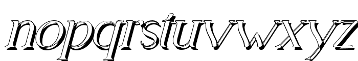 Gangitem Shadow Italic Font LOWERCASE