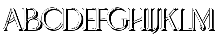 Gangitem Shadow Regular Font UPPERCASE