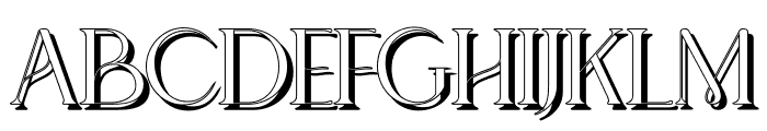 GangitemShadow-Regular Font UPPERCASE