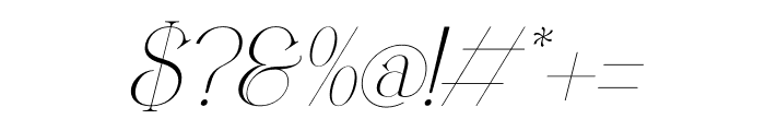 Ganiqsa Italic Font OTHER CHARS