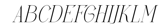 Ganiqsa Italic Font UPPERCASE