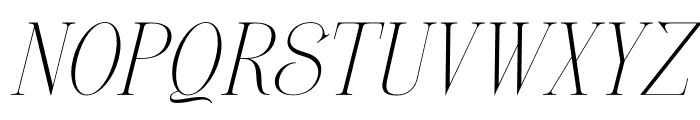 Ganiqsa Italic Font UPPERCASE