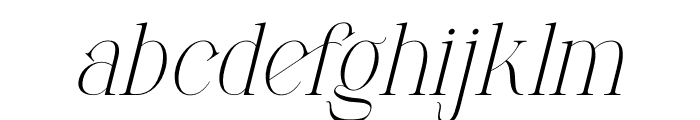 Ganiqsa Italic Font LOWERCASE