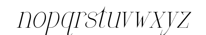 Ganiqsa Italic Font LOWERCASE