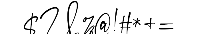 Gantelline Signature Font OTHER CHARS