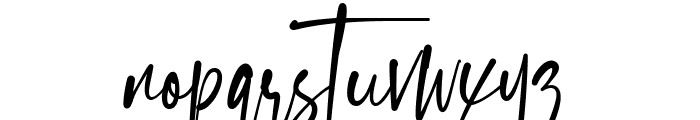 Gantelline Signature Font LOWERCASE