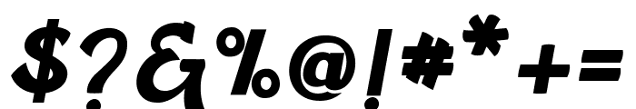 Gantry Font OTHER CHARS