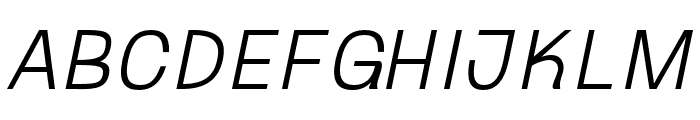 Ganyota-ExtraLightSlanted Font UPPERCASE
