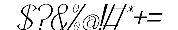 Gaperil Italic Font OTHER CHARS