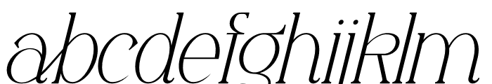 Gaperil Italic Font LOWERCASE