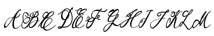 Garbera Italic Font UPPERCASE