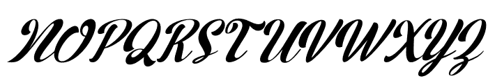 Garden House Italic Font UPPERCASE