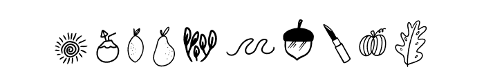 Gardenia Doodle Font OTHER CHARS